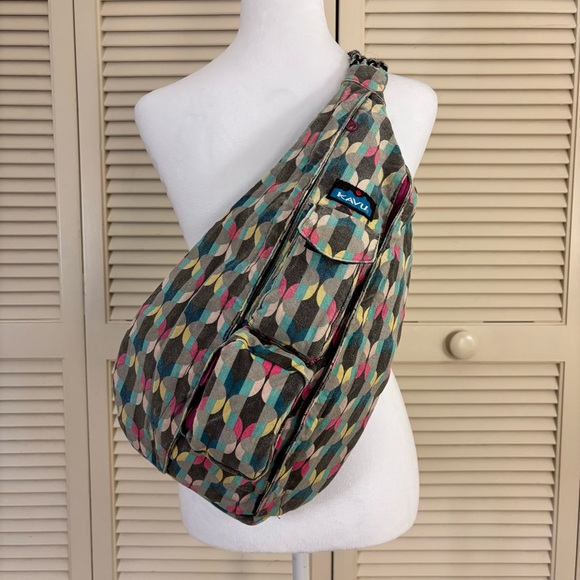 KAVU Rope Sling Bag Multicolor Canvas - Picture 12 of 12